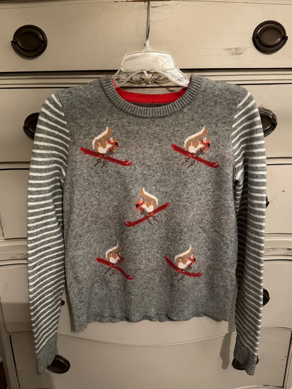 Abercrombie & Fitch Skiing Squirrels Crewneck Sweater S
